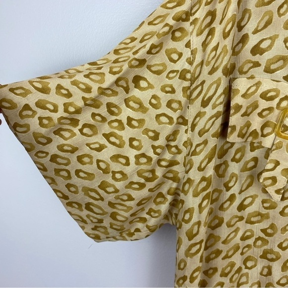 Vintage Joseph Ribkoff Leopard Print Short Sleeve Button Down Shirt Size… - Picture 7 of 11